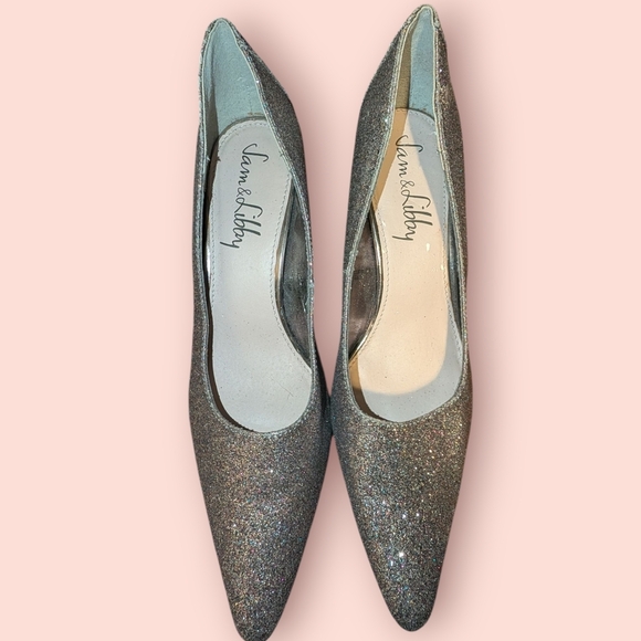 Sam & Libby Glitter Pumps- EUC - Picture 1 of 4